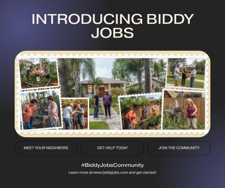 Introducing Biddy Jobs – the neighborhood task app