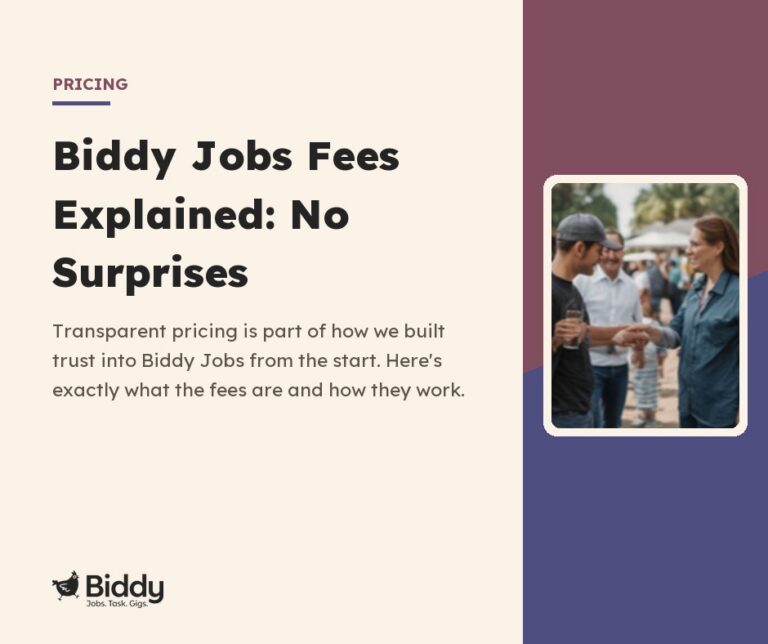 Biddy Jobs Fees Explained: No Surprises