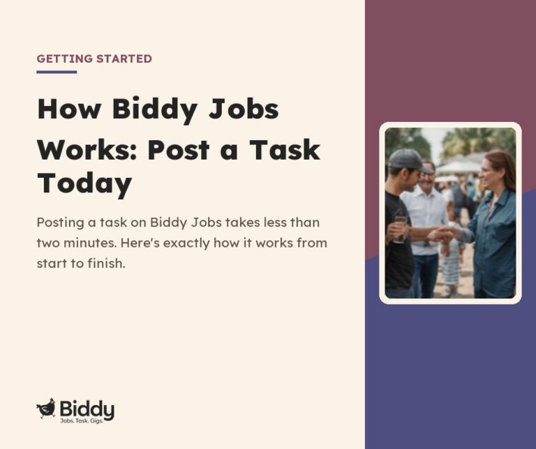 How Biddy Jobs Works: Post a Task Today