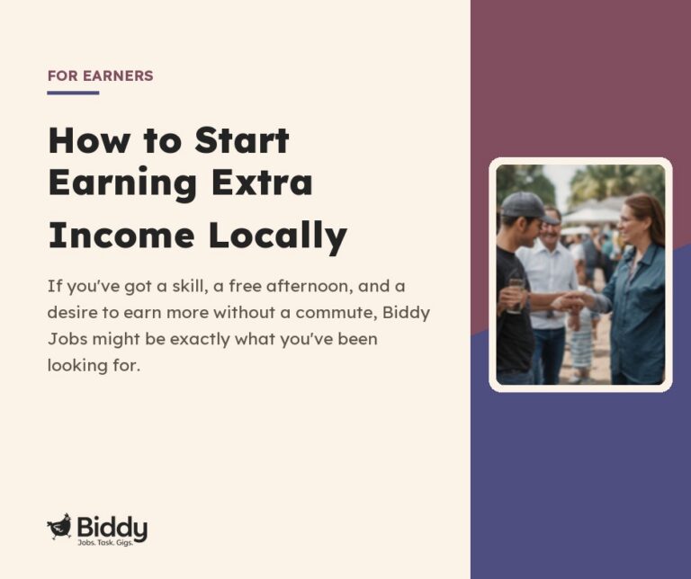 How to Start Earning Extra Income Locally