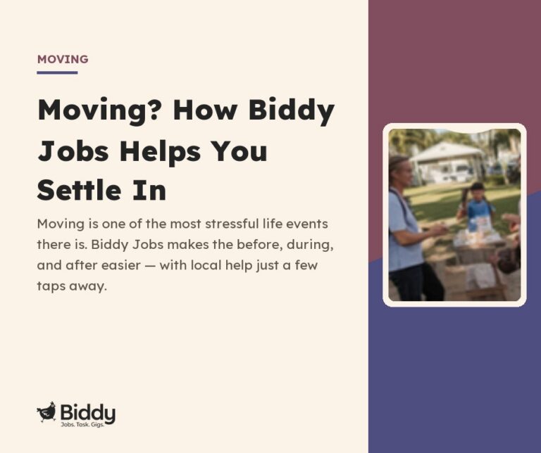 Moving? How Biddy Jobs Helps You Settle In