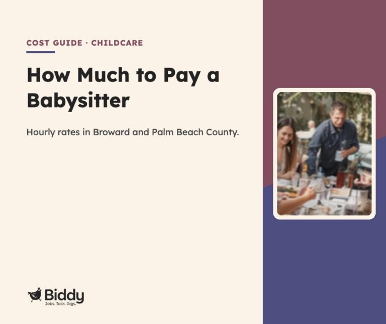Babysitter rates in South Florida