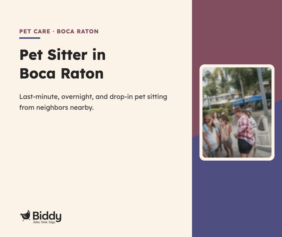 Pet sitter in Boca Raton