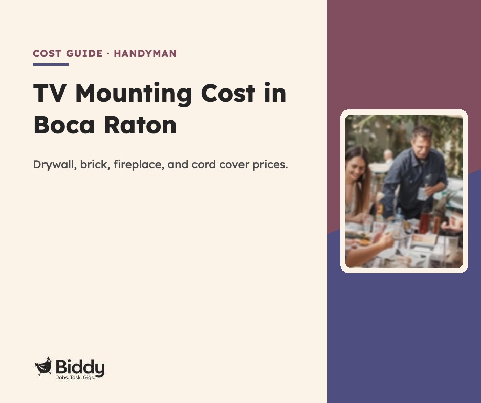 TV mounting cost in Boca Raton